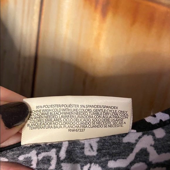 ❤️5 for $20❤️Bobbie Brooks Black and White Short Sleeve Dress - Picture 5 of 6